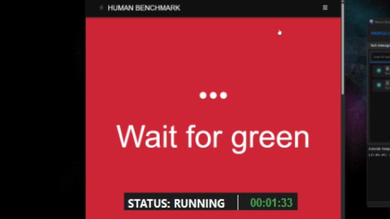Human Benchmark Demo