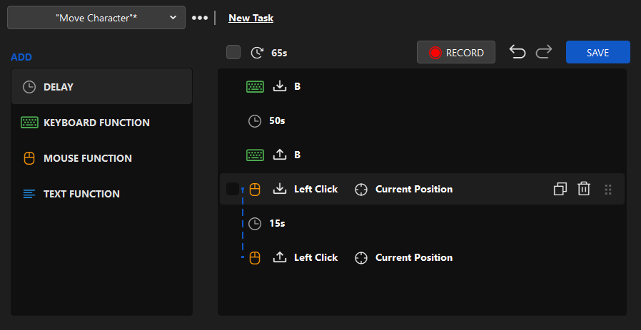 Recorder Tab UI